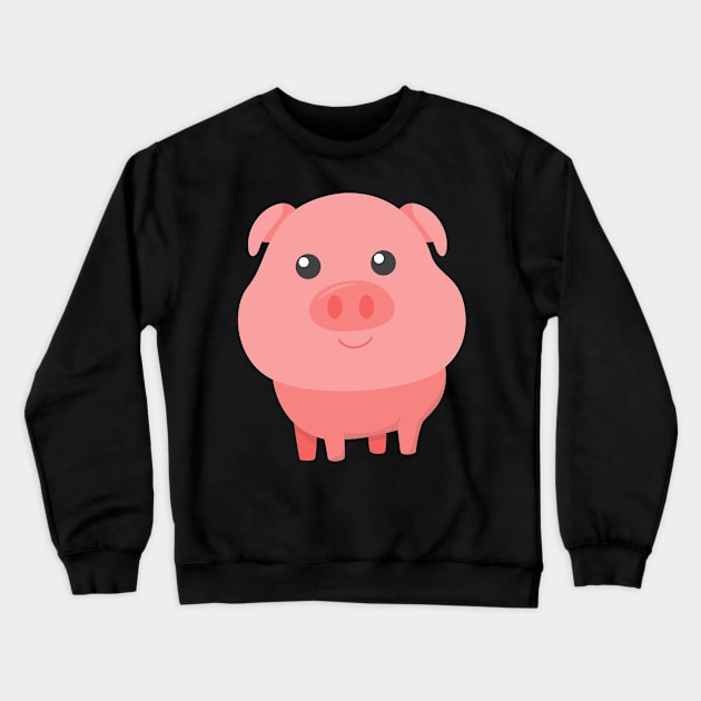 Adorable Pig Cute Baby Pig for Pig Lovers Crewneck Sweatshirt by theperfectpresents